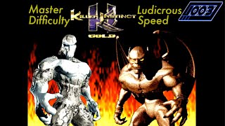 Killer Instinct Gold Glacius Arcade Master DifficultyLudicrous Speed [upl. by Soalokcin211]