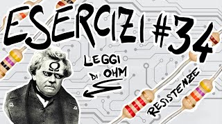 FISICA Esercizi 34  RESISTENZE LEGGI DI OHM SERIE e PARALLELO [upl. by Twum]