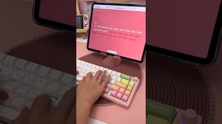 my new keyboard 😍 iPad accessories  digital planning  keyboard ASMR [upl. by Lazare737]