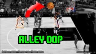 NBA 2K25 How to ALLEY OOP [upl. by Annasor399]