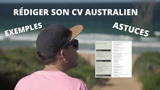 Comment faire son cv Australien   5 exemples [upl. by Rushing]