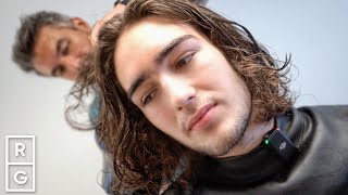 quotI Grew HAIR OUT From a Buzz Cutquot Long Layered Mens Haircut Tutorial [upl. by Toland]