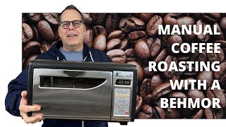 Manual coffee roasting at home with a Behmor 1600 Plus [upl. by Eelrahc]