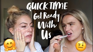 RUNNING LATE GLAM  GET READY WITH US  SYD AND ELL [upl. by Ailicec]