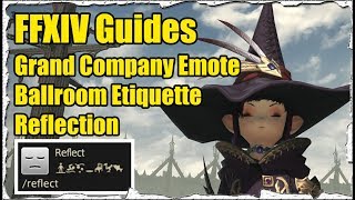 FFXIV How to get the Grand Company Emote Reflect [upl. by Ycnaffit]