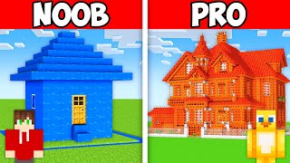 NOOB vs PRO WATER VS LAVA HOUSE BUILD CHALLENGE [upl. by Milman94]