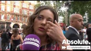 Marion Cotillard interview at Inception world premiere [upl. by Htenek]