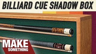 Pool Cue Shadowbox Display  Tribute to Dad [upl. by Nwahsear]