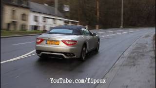 Great Maserati GranCabrio ACCELERATION Sound [upl. by Nauqed]