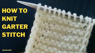 How to Knit Garter Stitch with Straight Edges [upl. by Larrie]