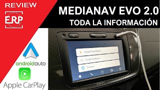 MEDIANAV Evolution con Apple CarPlay y Android Auto Dacia  Renault Novedades [upl. by Huff]