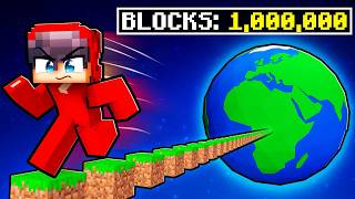 Walking 1000000 Blocks in Minecraft [upl. by Ajiak]