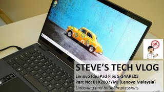 Lenovo IdeaPad Flex 5  14ARE05 AMD Ryzen 7 4700U 81X2002YMJ Unboxing Malaysia Unit [upl. by Llekcm]