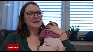 Unser Neujahrsbaby 2024 Lina Sophie in der aktuellen Stunde des WDR [upl. by Cass]