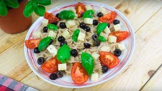 ENSALADA de PASTA INTEGRAL estilo CAPRESE [upl. by Yerggoeg713]