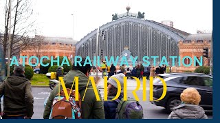 Atocha Rail Station Madrid A Walking Tour at Atocha Railway Station Madrid Spain [upl. by Othilia]