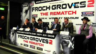 Froch v Groves 2 press conference [upl. by Ellennahc68]