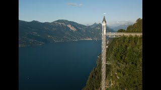 Hammetschwand LiftBurgenstock Cliff WalkLakeLucerneSwitzerland travel switzerland lakelucerne [upl. by Jamieson]