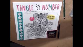 Patterns from TANGLE BY NUMBER Hamsa cover [upl. by Vinson]