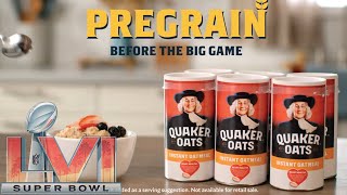 Super Bowl LVI 56 Commercial  Quaker Oats  Pregrain 2022 [upl. by Bord]