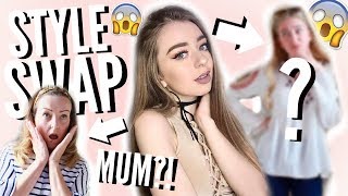 HILARIOUS STYLE SWAP WITH MY MUM 😂 MUM STYLES TEENAGE DAUGHTER 2017 [upl. by Gayleen]