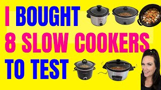 😮I BOUGHT 8 SLOW COOKERS TO REVIEW 🍲Top Best Slow Cookers Reviews 2024  Best Crock Pot Review 2024 [upl. by Ditzel902]