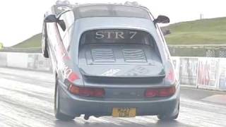 Toyota MR2 Huge Wheelie at Santa Pod [upl. by Kerrison]