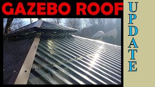 DIY Gazebo Roof  Update After Ice Storm and Tornado [upl. by Barnabas]