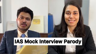 IAS Mock Interview Parody  Shubhamgaur09  Saloni Gaur [upl. by Katherin679]