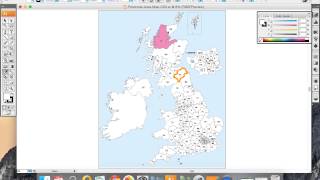 UK Postcode Map Editing with Adobe Illustrator [upl. by Nuawtna]