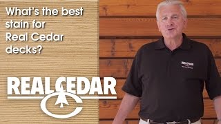 FAQ  Whats The Best Stain For Real Cedar Decks  Realcedarcom [upl. by Suoirred]