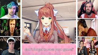 Lets Players Reaction To Monika Breaking the 4th Wall  Doki Doki Literature Club [upl. by Marijo]