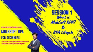 MuleSoft RPA for Beginners  Session1  What is MuleSoft RPA  RPA Lifecycle Phases mulesoft rpa [upl. by Akenor]