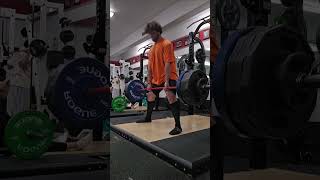 445×4 beltless deadlift [upl. by Kcirddor]