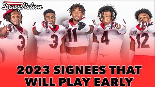 2023 Georgia football signees that will play early for the Bulldogs [upl. by Annaeed]