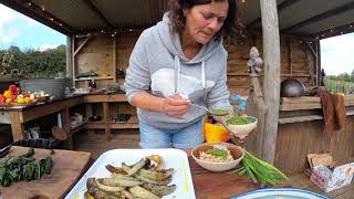 Genevieve Tayor charred squash and cavolo nero salad with salsa verde [upl. by Arvad]