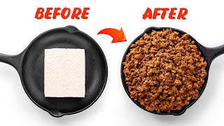 How to Turn Tofu into Vegan GROUND BEEF [upl. by Obbard692]