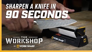 How to Sharpen a Knife in 90 Seconds Quick Easy Knife Sharpening Tutorial [upl. by Sidwell]