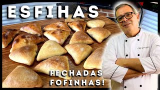 ESFIHAS FECHADAS COM MASSA MUITO FOFINHA [upl. by Ruhtracam601]