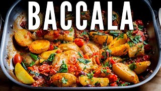 Baccala Salt Cod with Potatoes Capers and Olives [upl. by Ahseik]