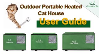 User Guide  How To Install Outdoor Portable Heated Cat House [upl. by Pryce]