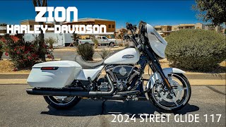 2024 HarleyDavidson FLHXS Street Glide 117 in White Onyx Pearl  Zion HD Bike of the Week [upl. by Gnuh]