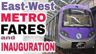 EastWest Metro Farechart and Inauguration  Kolkata Metro  MetroRail Blog [upl. by Elmer]