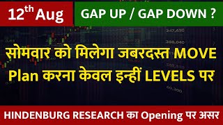 NIFTY AND BANKNIFTY ANALYSIS FOR TOMORROW  12 AUGUST 2024  MARKET PREDICTION FOR TOMORROW [upl. by Lewes198]