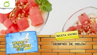 Eva Arguiñano Receta de Receta de Semifrío de melón [upl. by Sinegra]