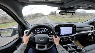 2022 Ford F150 Lariat  POV Walkaround and Test Drive ASMR [upl. by Anelrad]