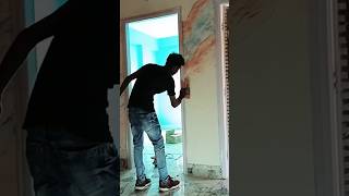 stucco paint marble finished design art walldesign painting trending viralshorts [upl. by Pool]