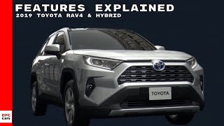 2019 Toyota RAV4 amp Hybrid Features Explained [upl. by Randa]