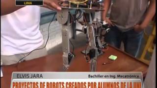 Proyectos de robots creados por alumnos de la UNI [upl. by Weir]