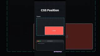 CSS Positions coding webdesign css shorts [upl. by Anneirda]